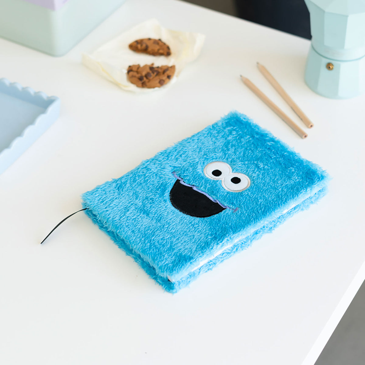 Produktbild Sesamstraße - Cookie Monster Plüsch Notizbuch