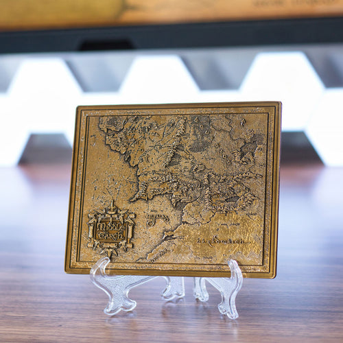 Produktbild Der Herr der Ringe - Mittelerdekarte Replik mit Präsentationsdisplay