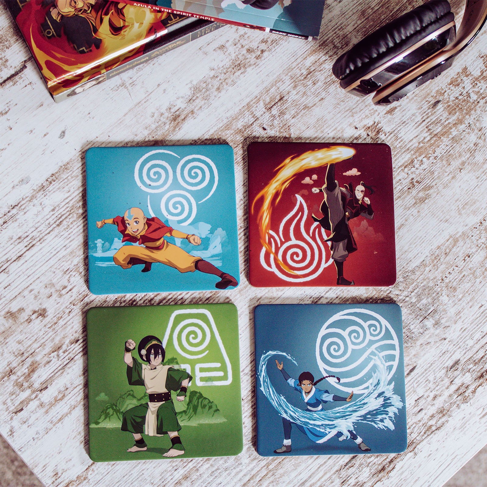 Produktbild Avatar The Last Airbender - Group Untersetzer 4er Set