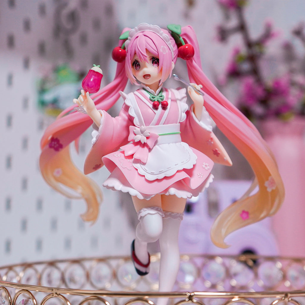 Produktbild Hatsune Miku - Sakura Miku Figur Japanese Cafe Version