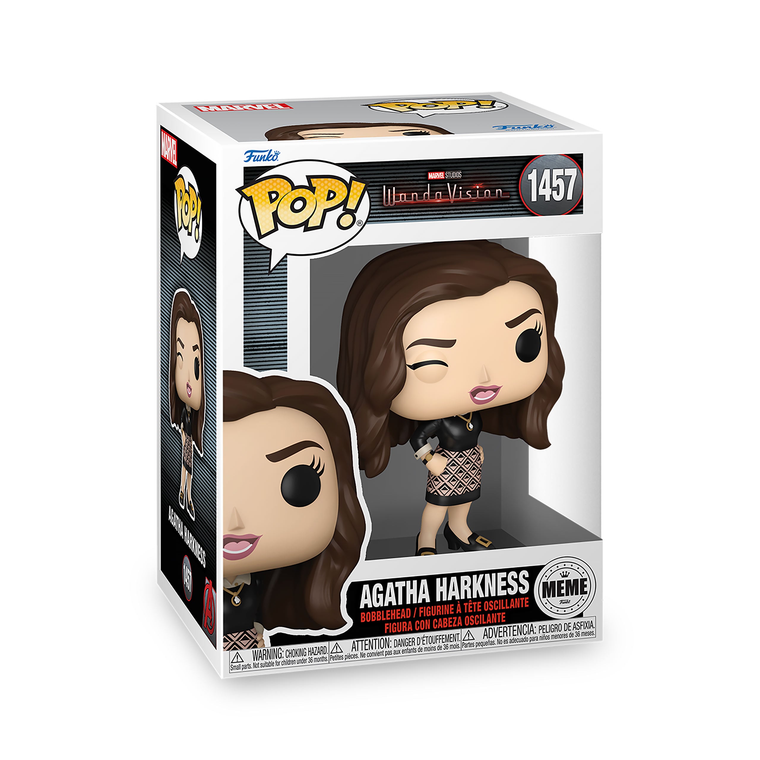 Produktbild WandaVision - Agatha Harkness​ Funko Pop Meme Wackelkopf-Figur