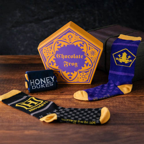 Produktbild Harry Potter - Socken 3er Set in Schokofrosch Box