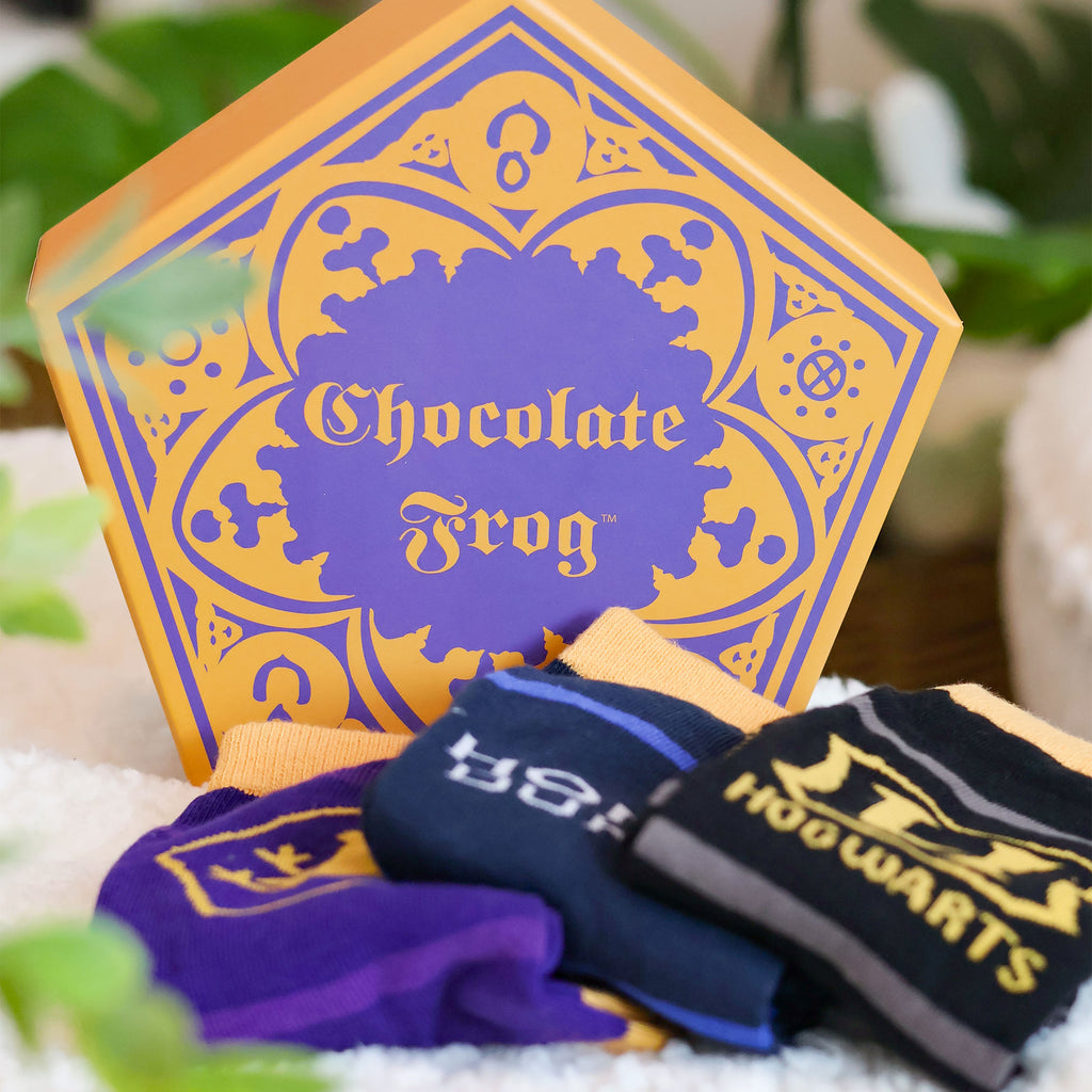 Produktbild Harry Potter - Socken 3er Set in Schokofrosch Box
