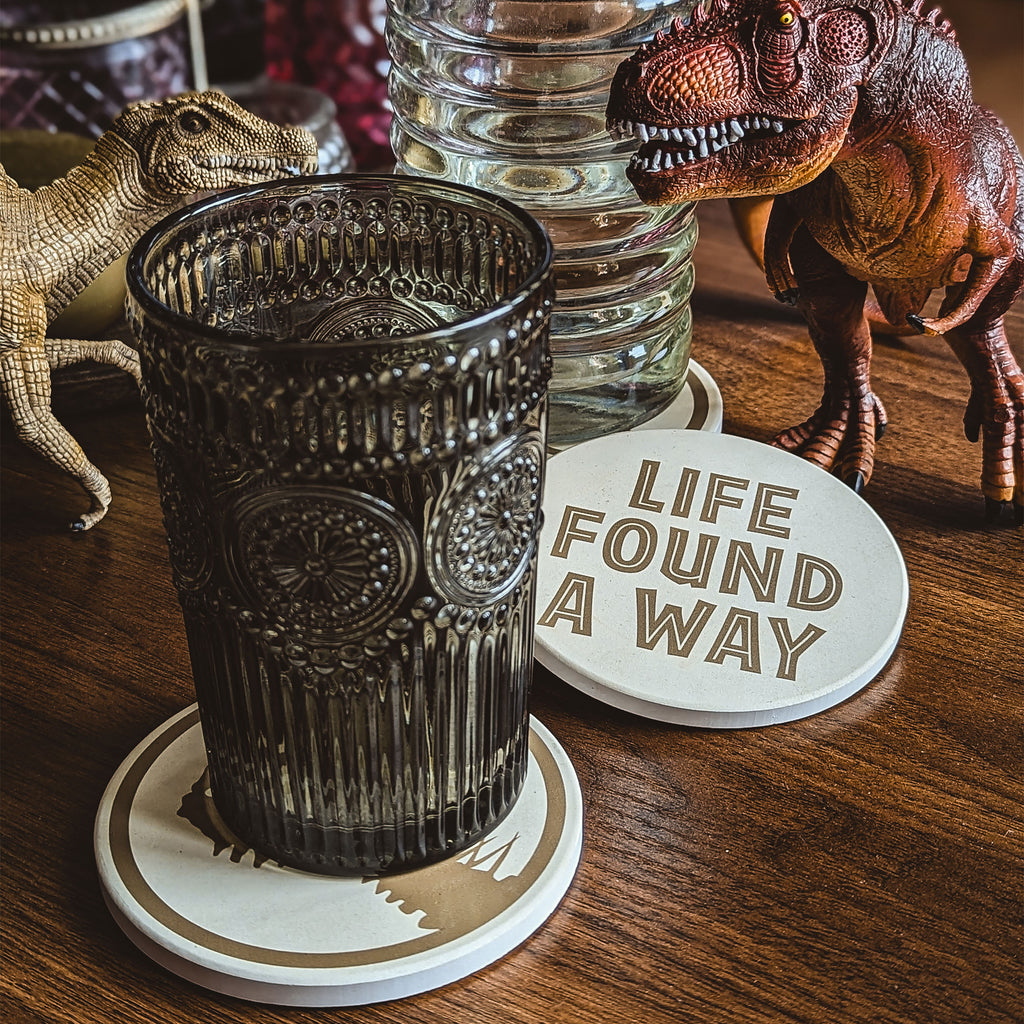 Produktbild Jurassic Park - Life Found A Way Untersetzer 4er Set