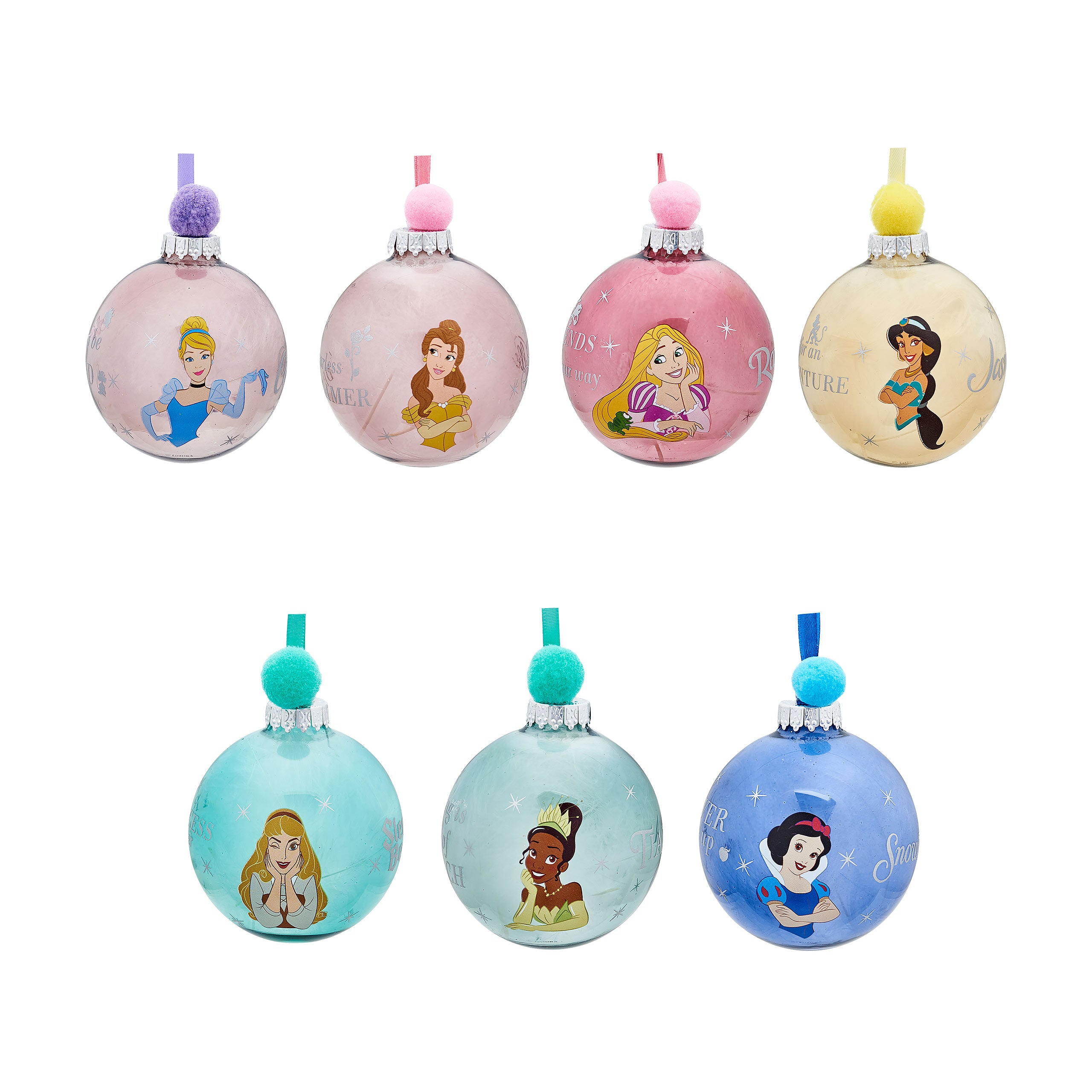 Produktbild Disney Princess - Characters Weihnachtsbaumkugeln 7tlg