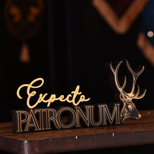 Produktbild Expecto Patronum Schriftzug Deko Holz - Harry Potter