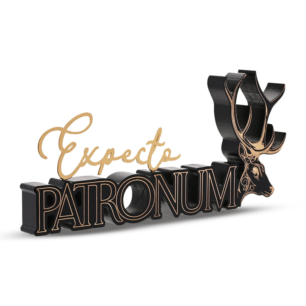 Produktbild Expecto Patronum Schriftzug Deko Holz - Harry Potter