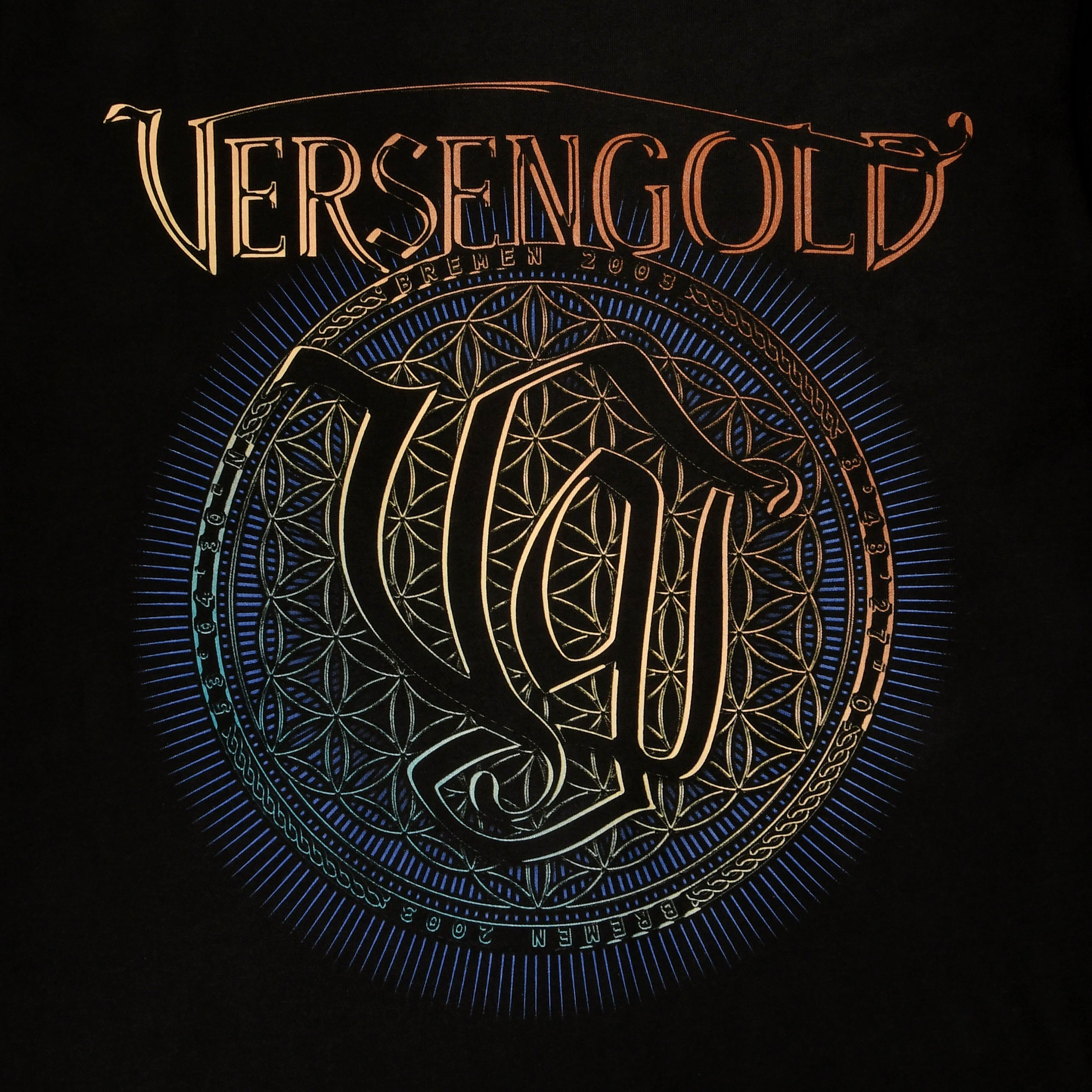 Produktbild Versengold - Flower of Life T-Shirt schwarz