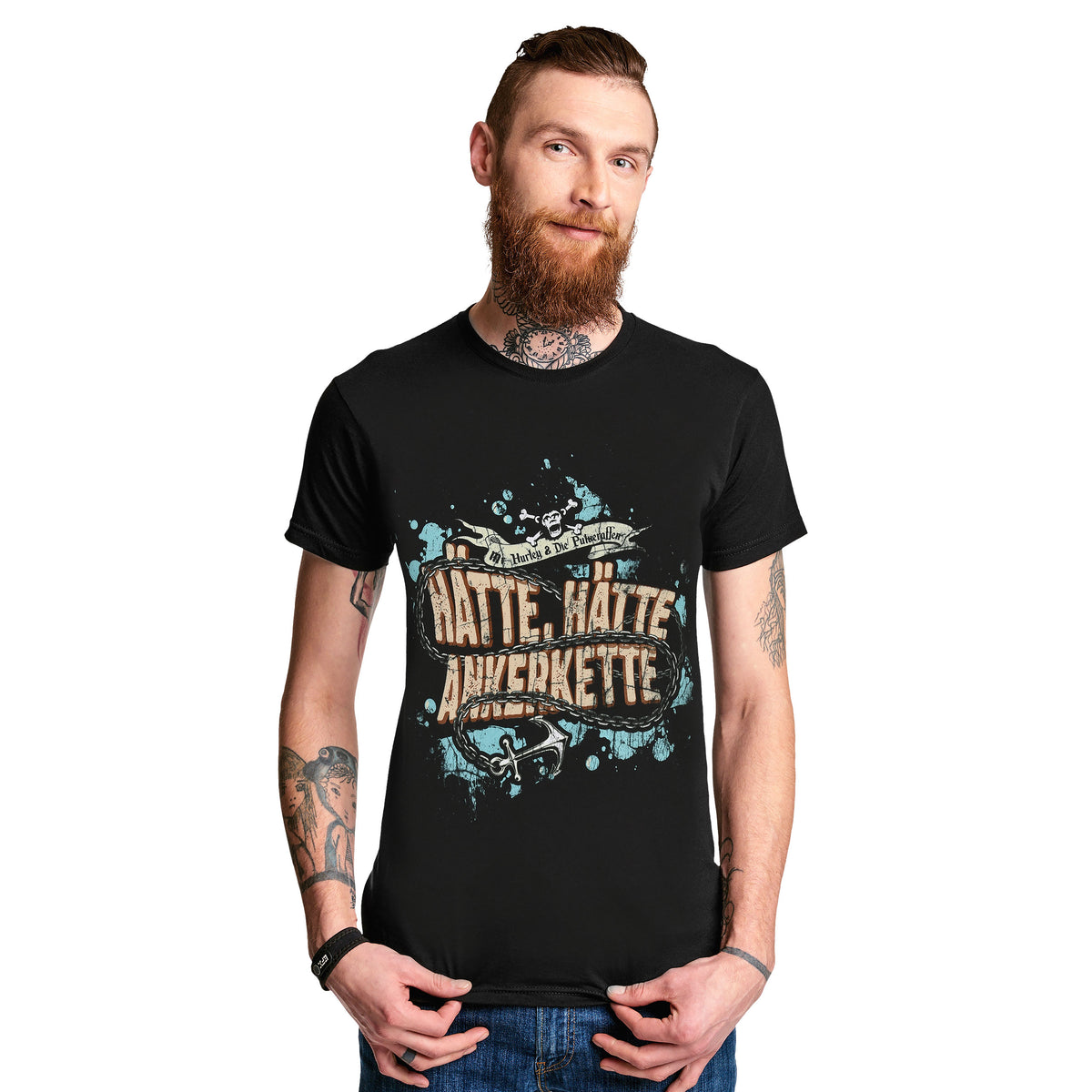 Produktbild Mr. Hurley & Die Pulveraffen - Hätte, hätte, Ankerkette T-Shirt schwarz