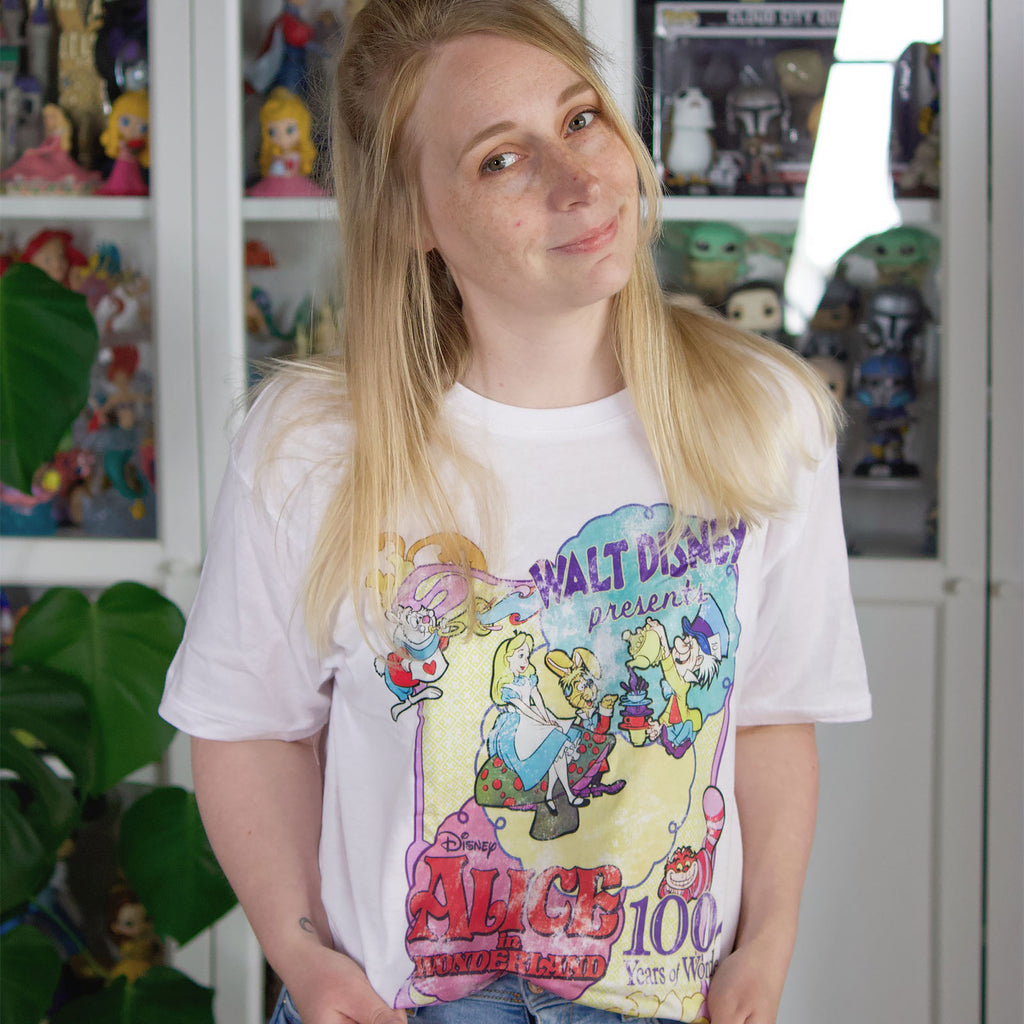 Produktbild Alice im Wunderland - Vintage Poster T-Shirt weiß