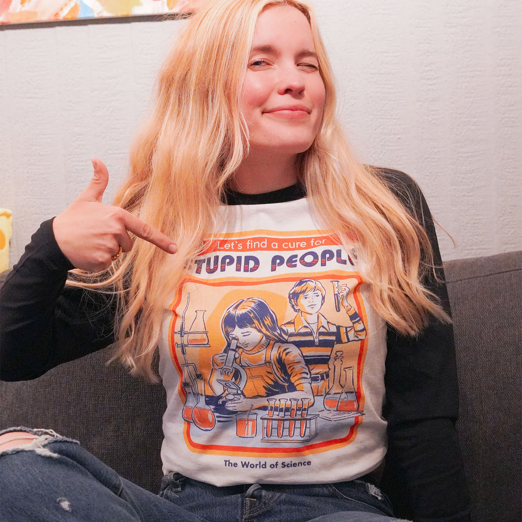 Produktbild Steven Rhodes - Let's Find A Cure For Stupid People Longsleeve
