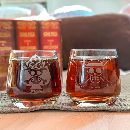 Produktbild One Piece - Luffy & Ace Gläser 2er Set