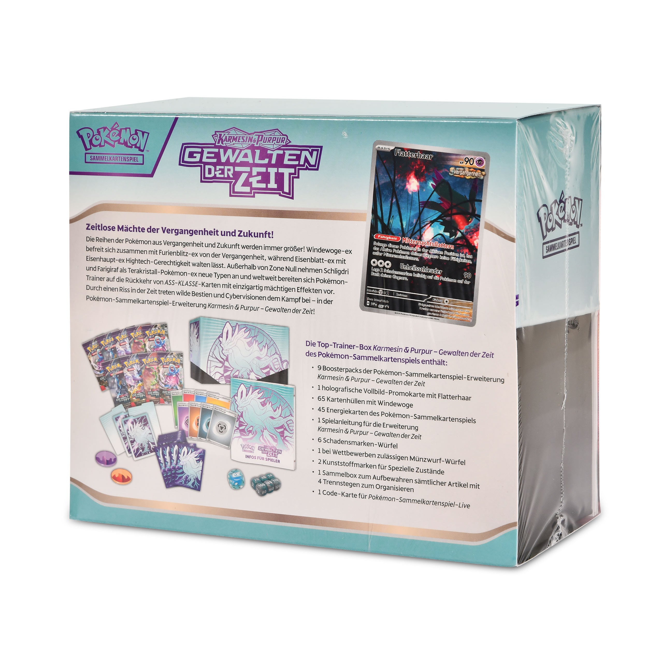 Produktbild Pokemon - Karmesin & Purpur Gewalten der Zeit Windewoge Top-Trainer-Box