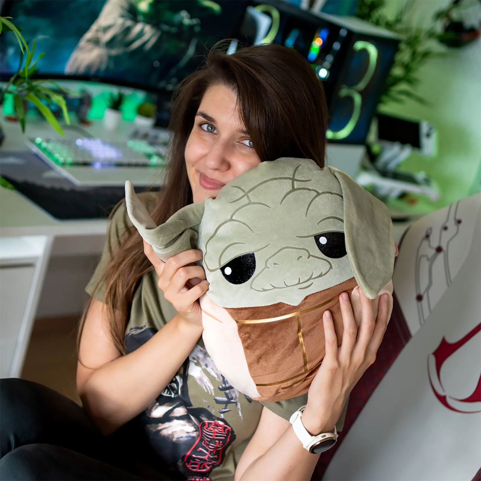 Produktbild Yoda Squishy Beanies Plüsch Kissen 35cm - Star Wars