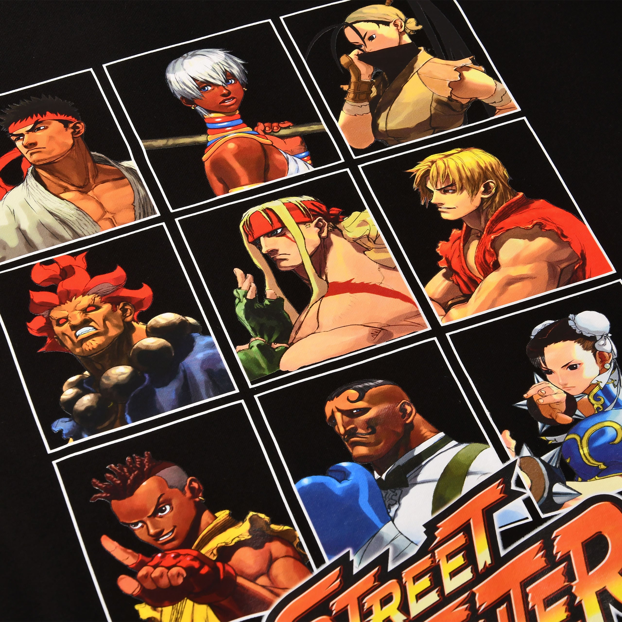 Produktbild Street Fighter - Characters T-Shirt schwarz
