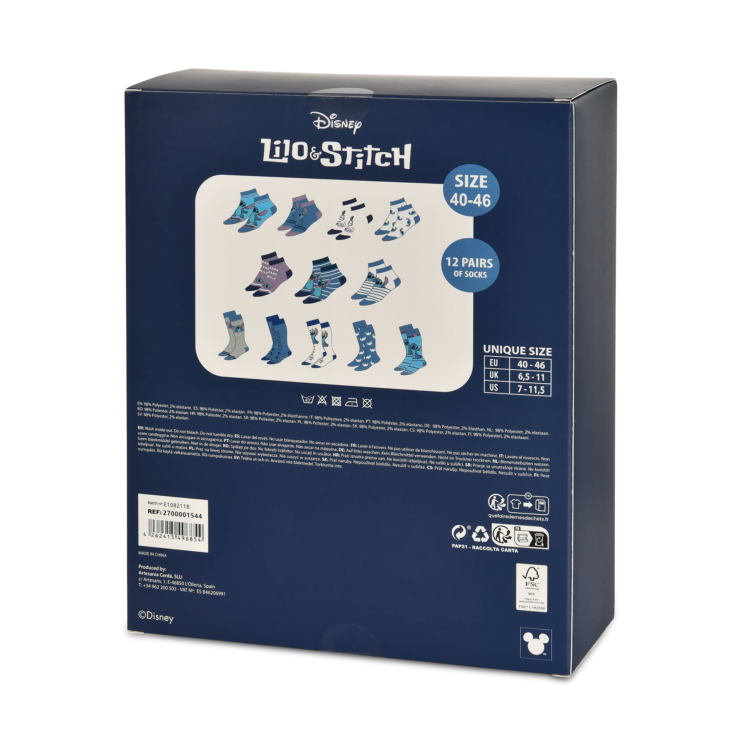 Produktbild Stitch Socken Adventskalender - Lilo & Stitch