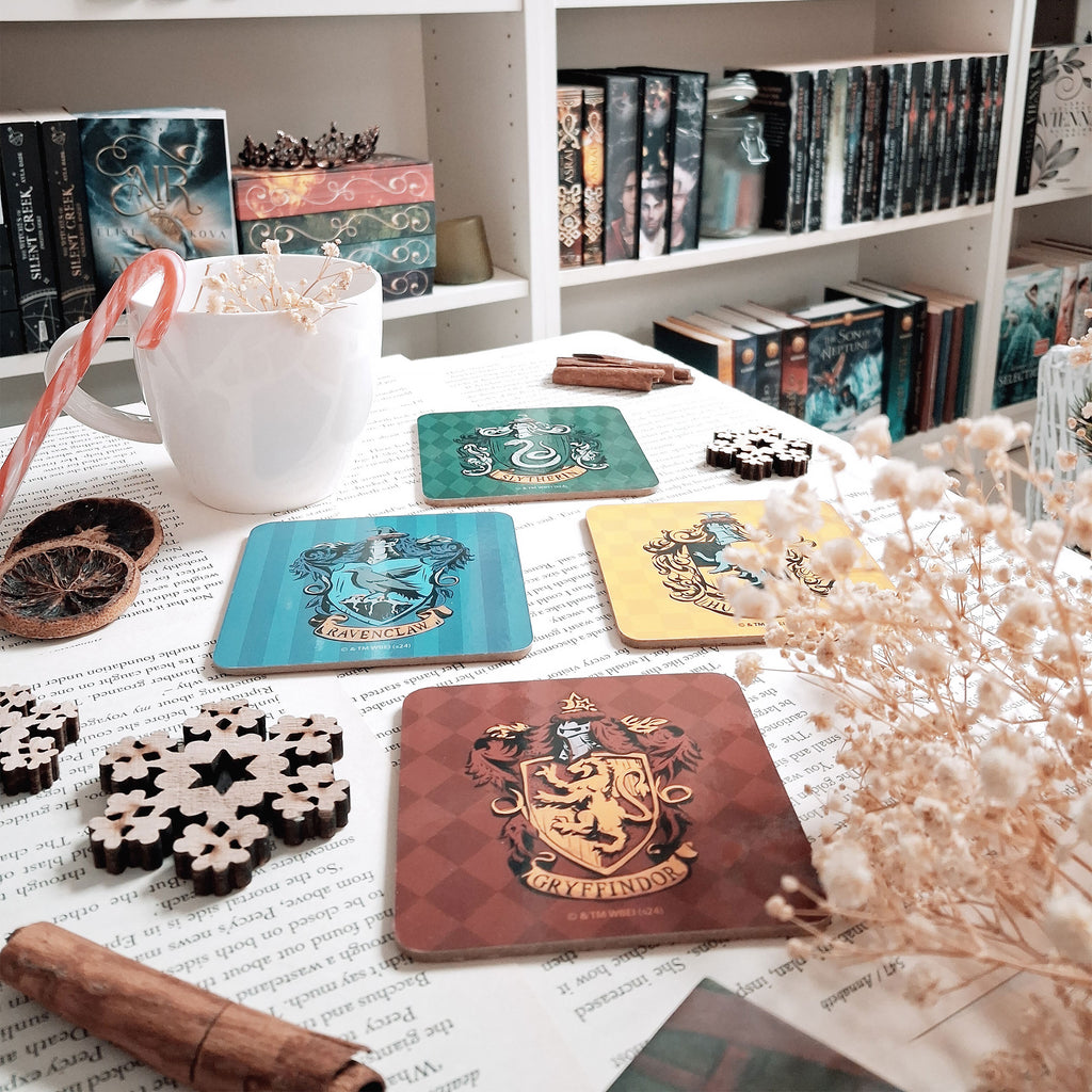 Produktbild Harry Potter - Häuser Wappen Untersetzer 4er Set