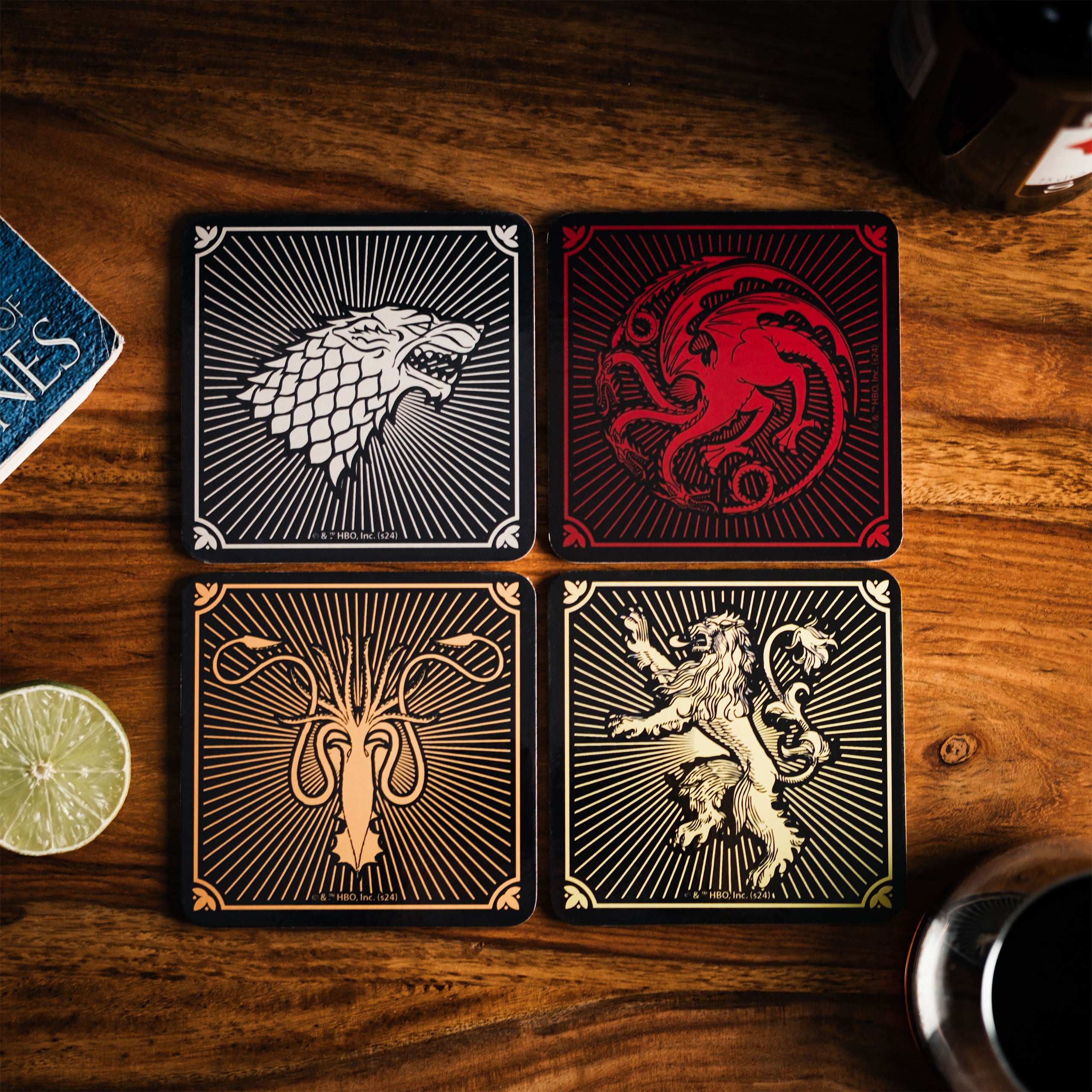 Product image Game of Thrones - House Crests Coaster Set of 4