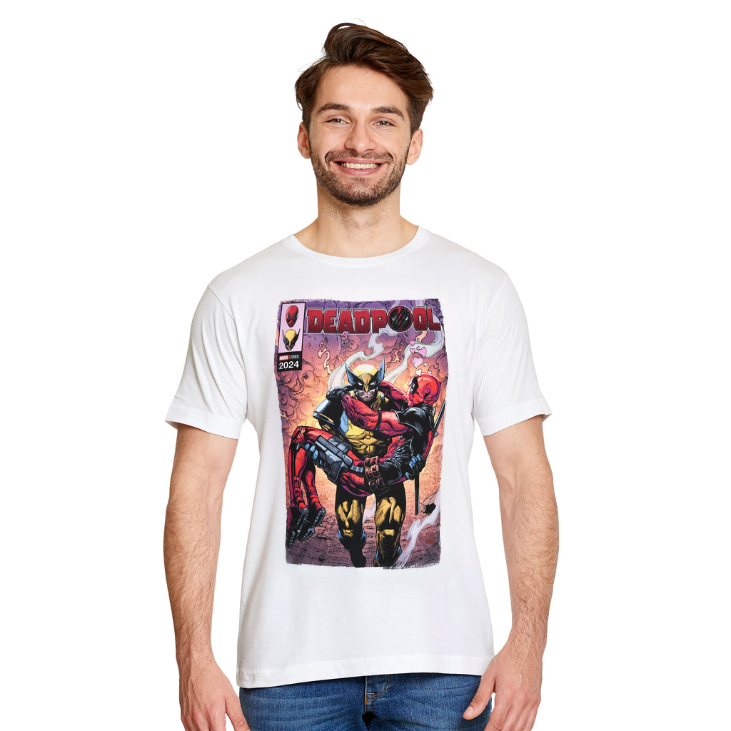 Produktbild Deadpool and Wolverine Best Bubs Comics T-Shirt weiß