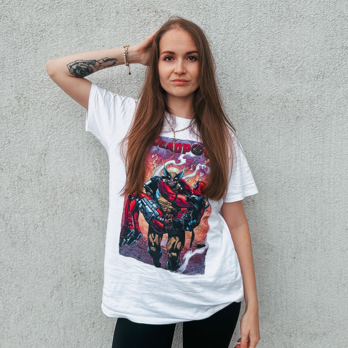 Produktbild Deadpool and Wolverine Best Bubs Comics T-Shirt weiß