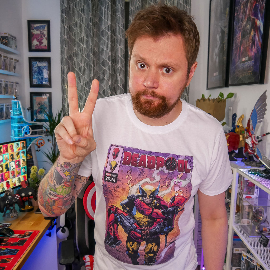 Produktbild Deadpool and Wolverine Best Bubs Comics T-Shirt weiß