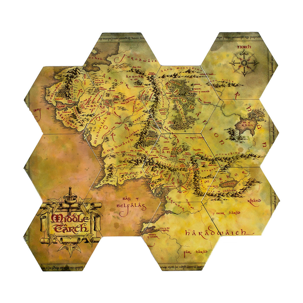 Produktbild Der Herr der Ringe - Mittelerdekarte Untersetzer 12er Set