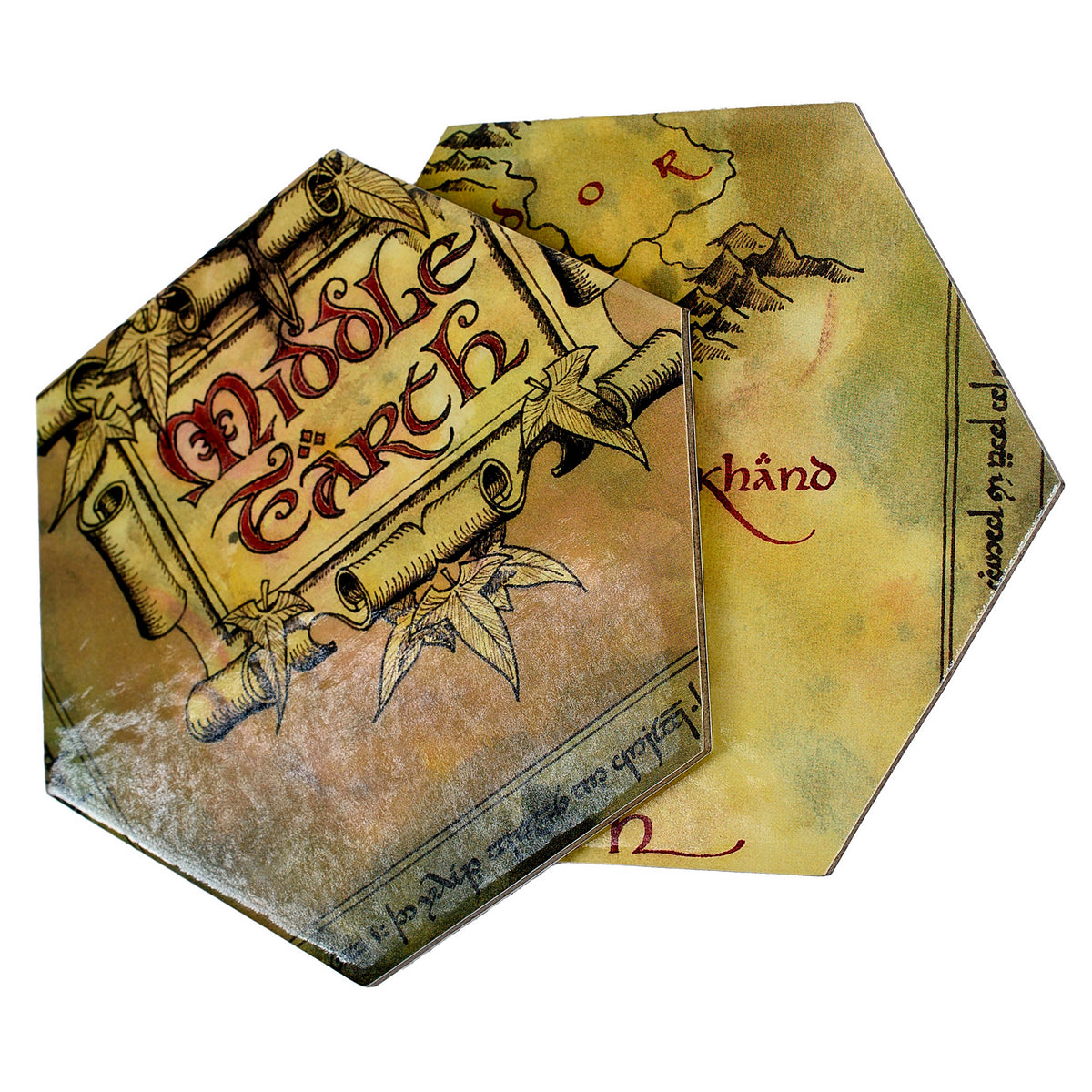 Produktbild Der Herr der Ringe - Mittelerdekarte Untersetzer 12er Set