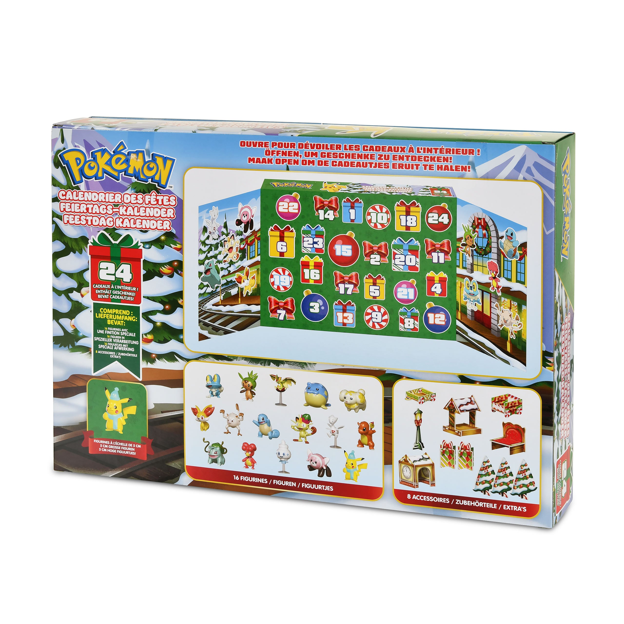 Produktbild Pikachu Happy Holidays Adventskalender - Pokemon