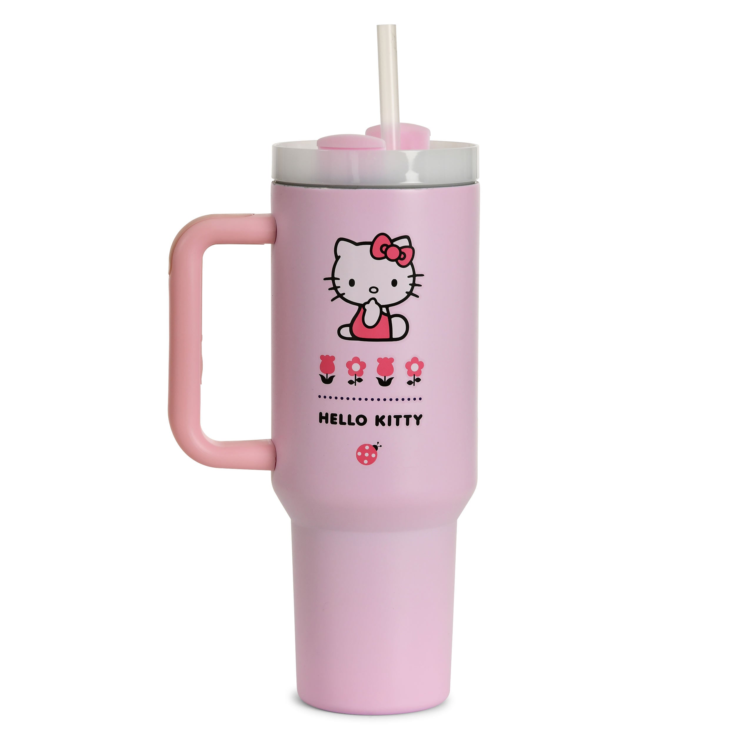 Produktbild Hello Kitty - Flower To Go Becher mit Strohhalm