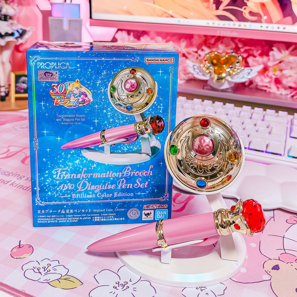 Produktbild Sailor Moon - Verwandlungsbrosche & Verwandlungsfüller mit Licht- und Soundeffekten