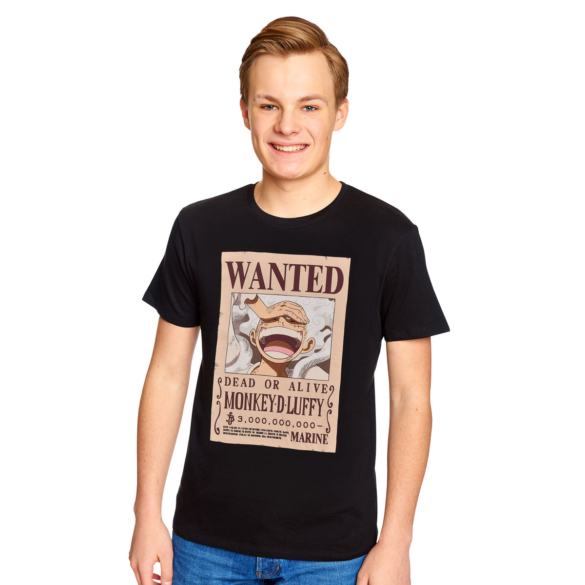 Produktbild One Piece: Gear 5 - Wanted Luffy T-Shirt schwarz