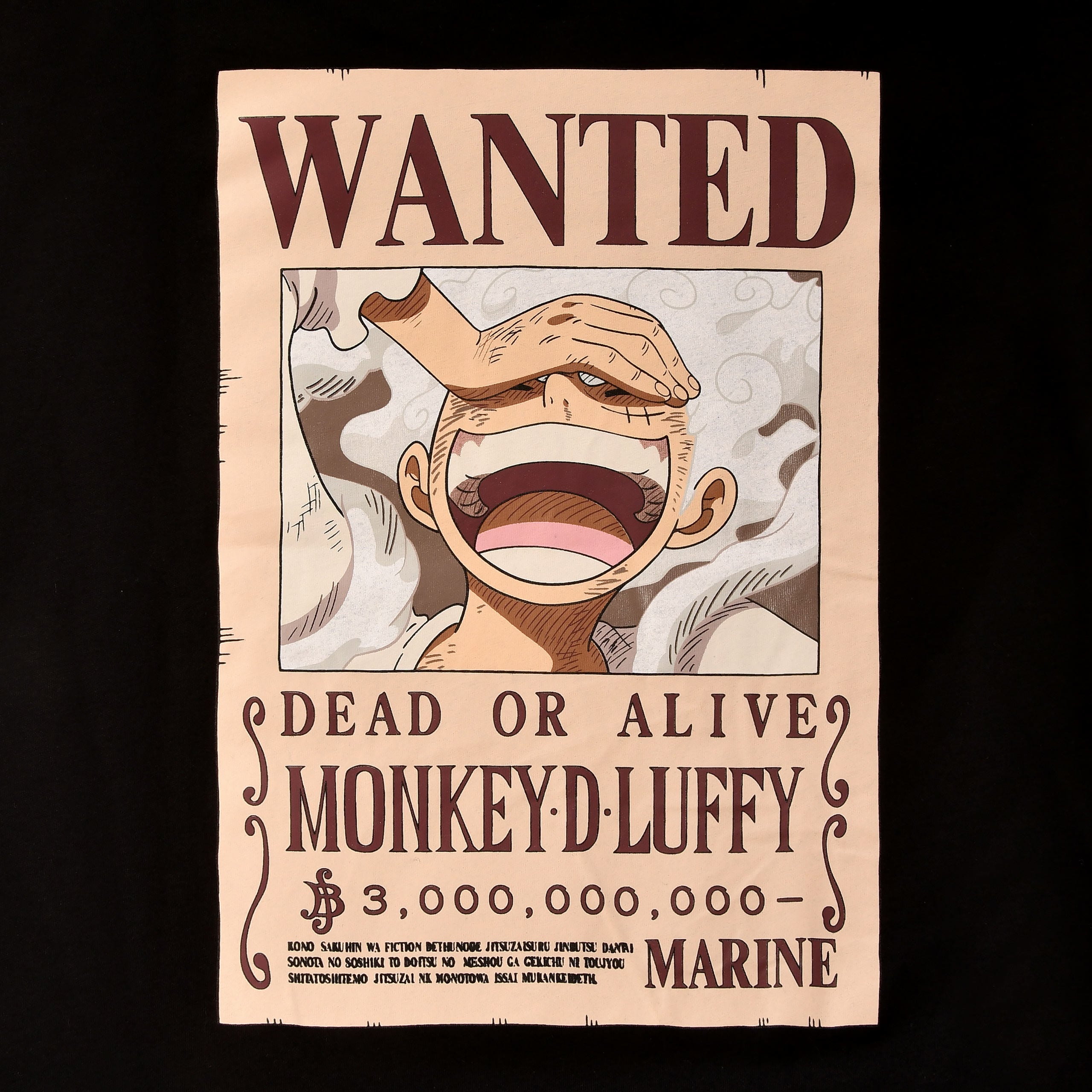 Produktbild One Piece: Gear 5 - Wanted Luffy T-Shirt schwarz