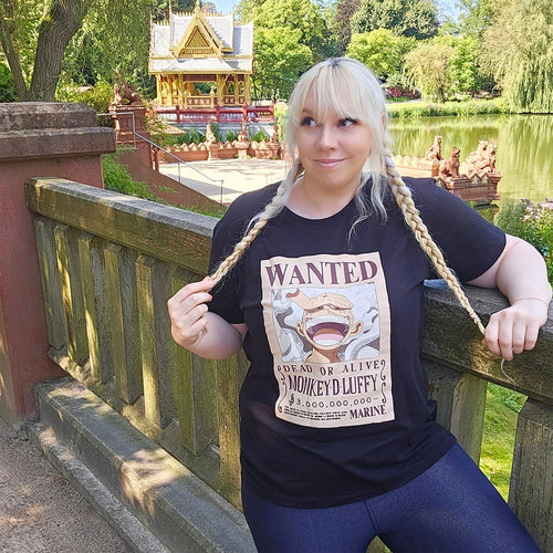 Produktbild One Piece: Gear 5 - Wanted Luffy T-Shirt schwarz