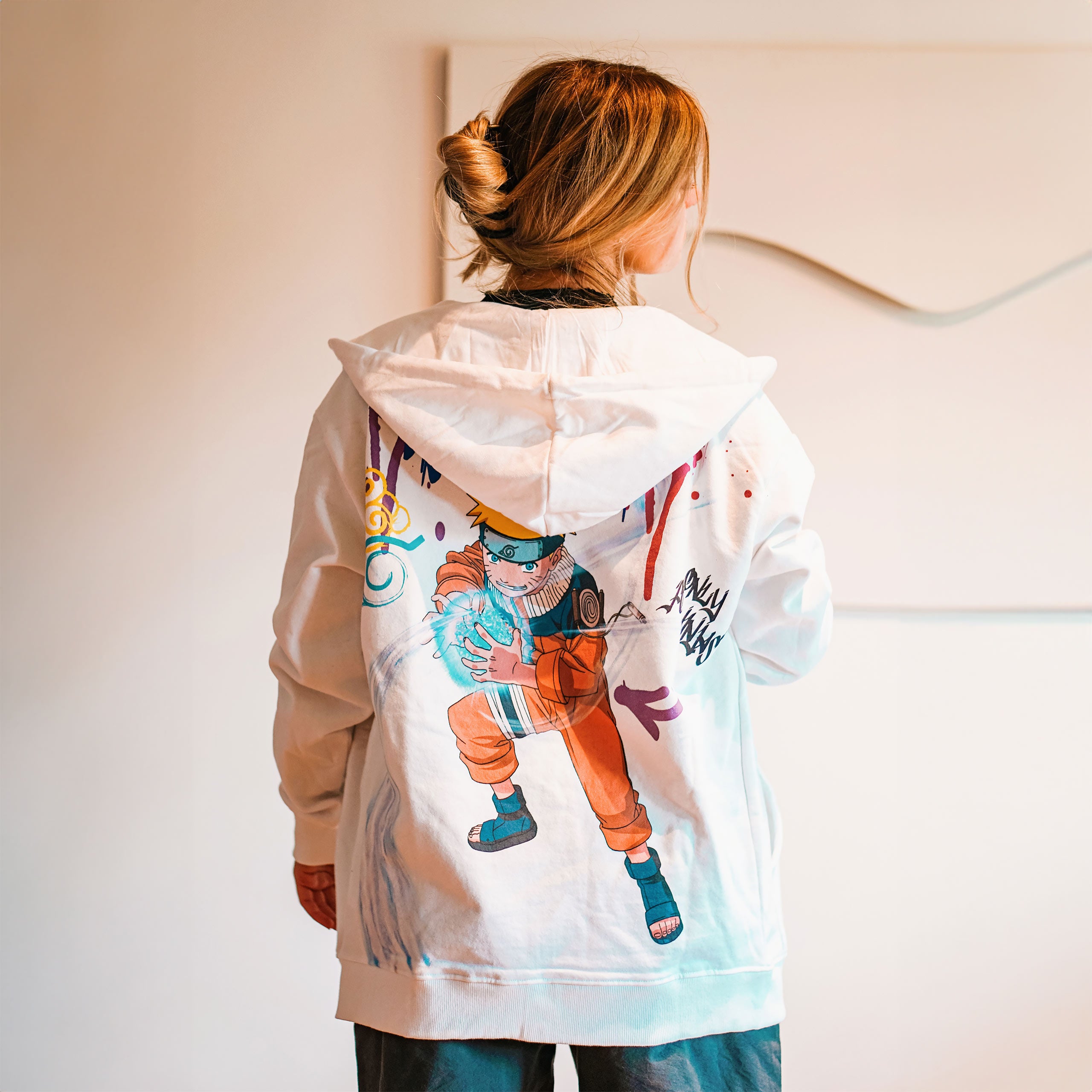 Produktbild Naruto - Graffiti Kapuzenjacke weiß
