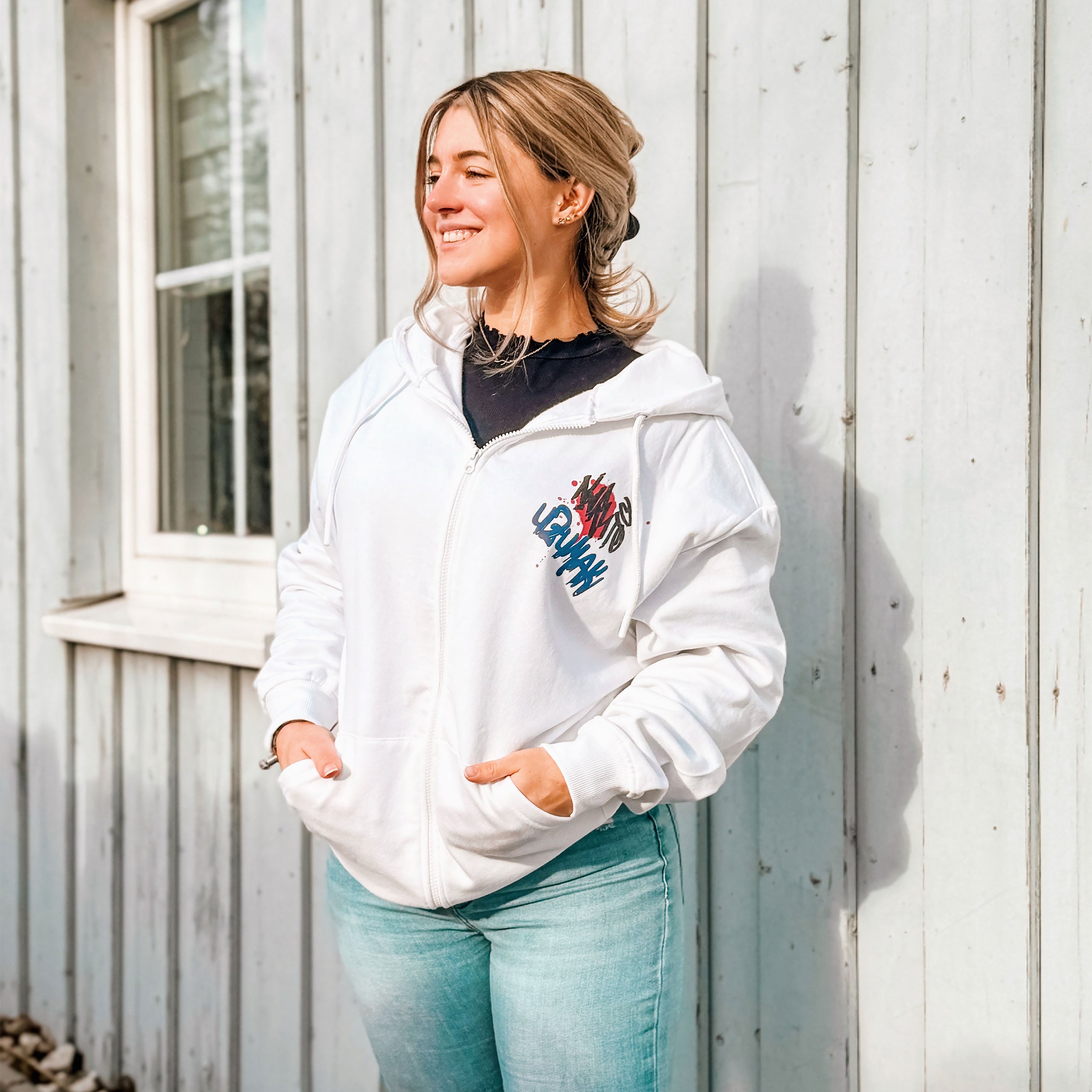 Produktbild Naruto - Graffiti Kapuzenjacke weiß