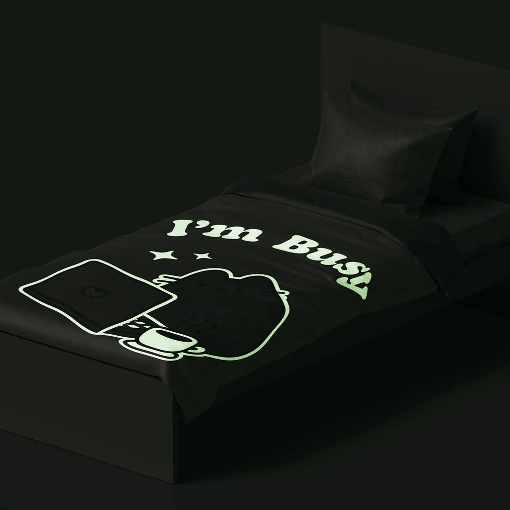 Produktbild Pusheen - Wende-Bettwäsche mit Glow in the Dark Effekt