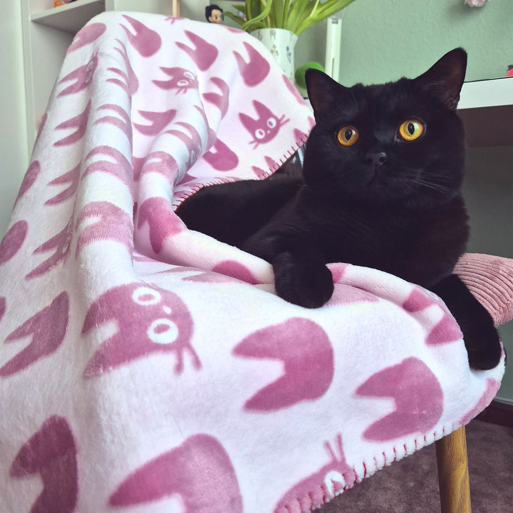 Produktbild Kikis kleiner Lieferservice - Jiji Silhouette Flauschdecke mit Teddyfell