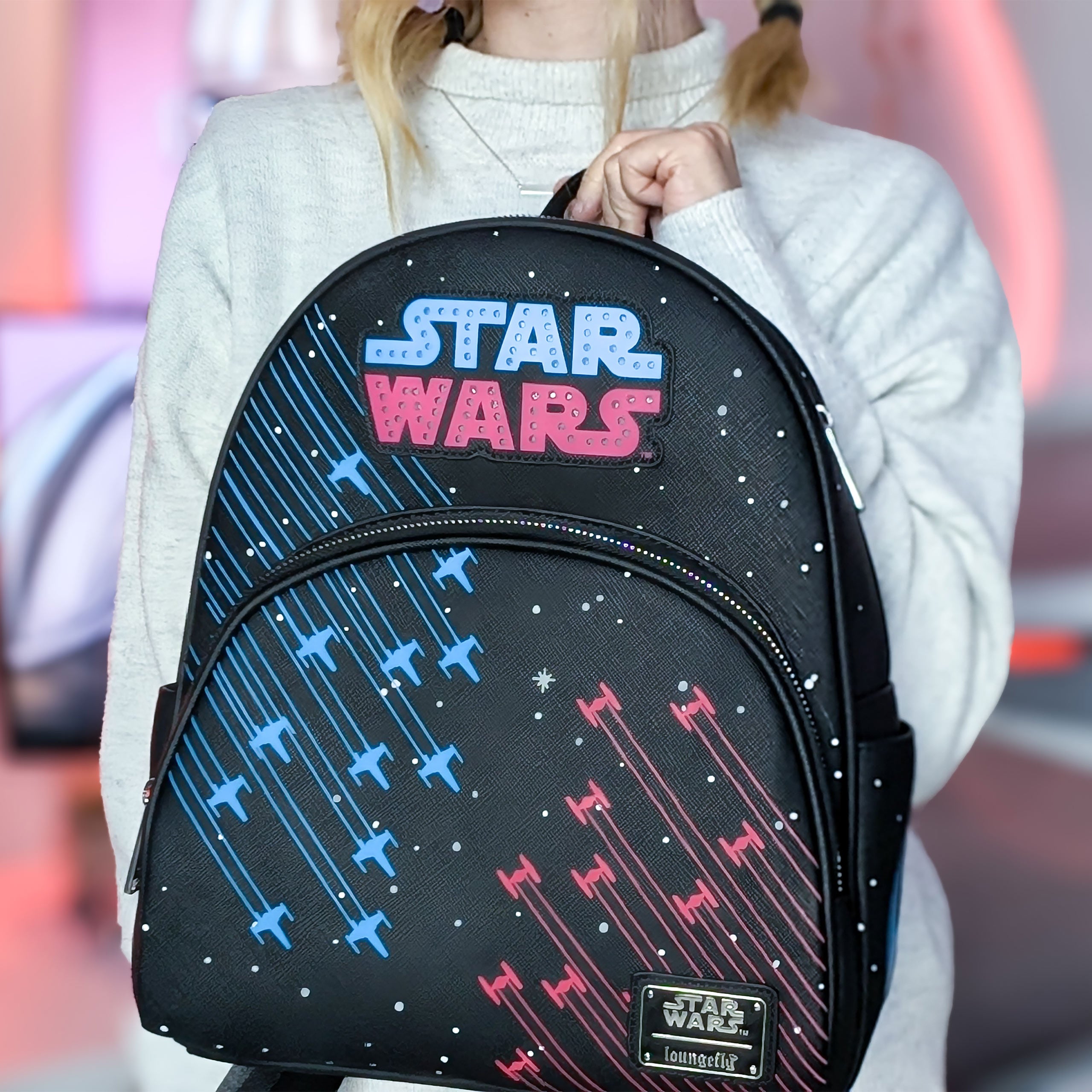 Produktbild Star Wars - Neon 70er Jahre Rucksack mit Licht