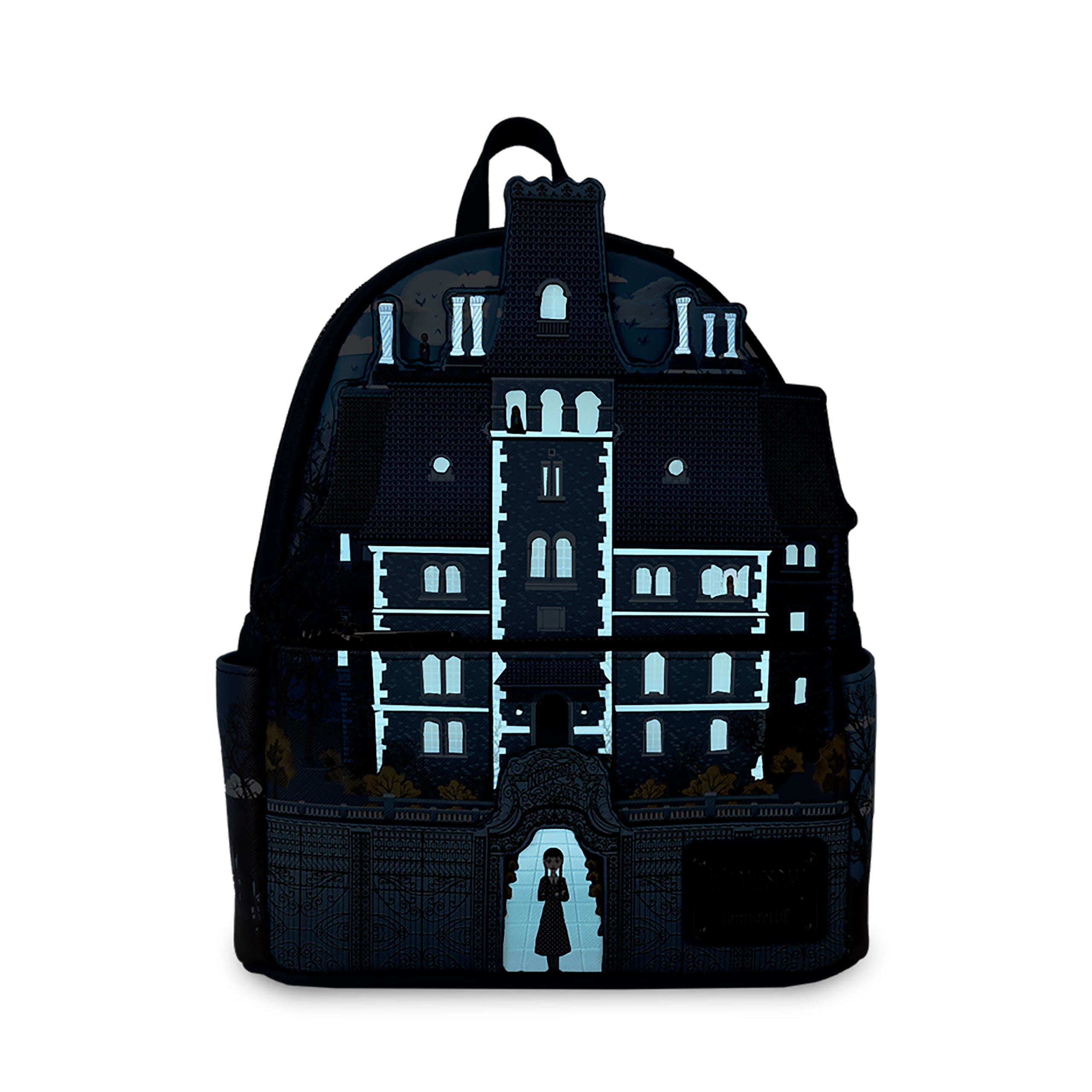 Produktbild Wednesday - Nevermore Academy Glow in the Dark Mini Rucksack