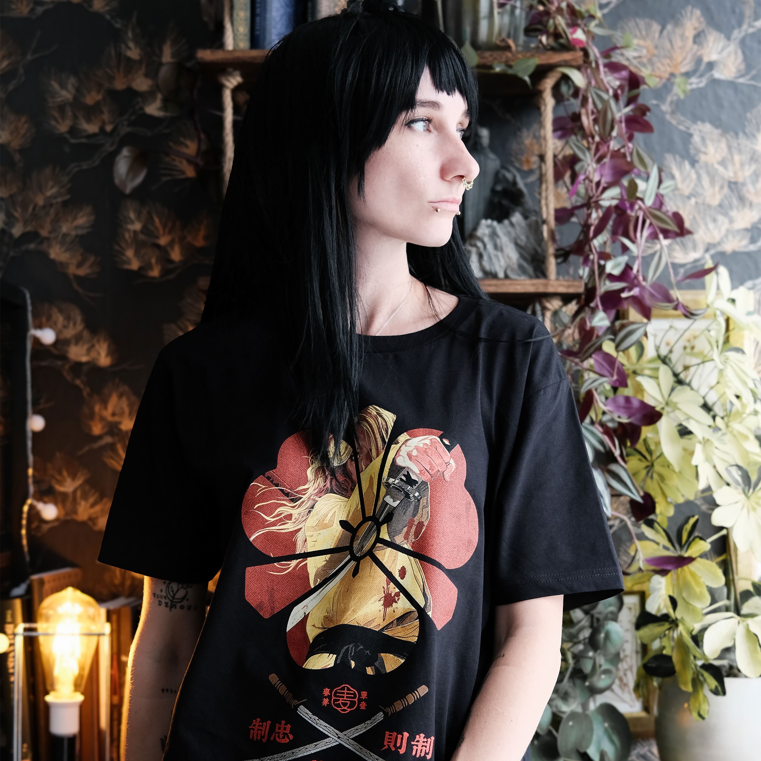 Produktbild Female Assassin T-Shirt für Kill Bill Fans schwarz