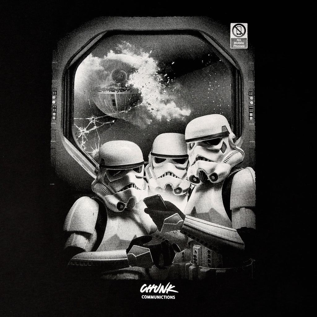 Produktbild No Phones! T-Shirt für Star Wars Fans schwarz