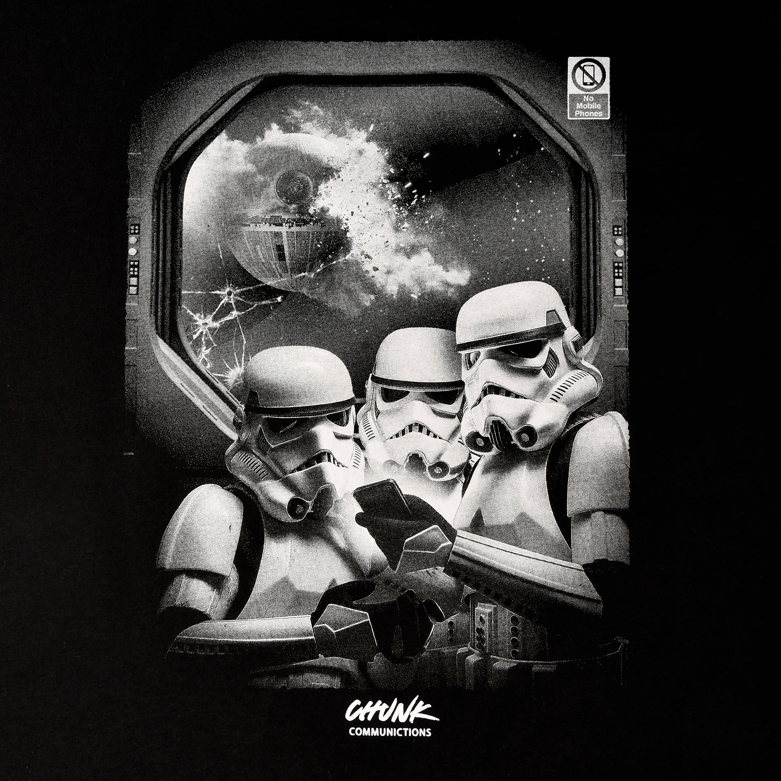 Produktbild No Phones! T-Shirt für Star Wars Fans schwarz