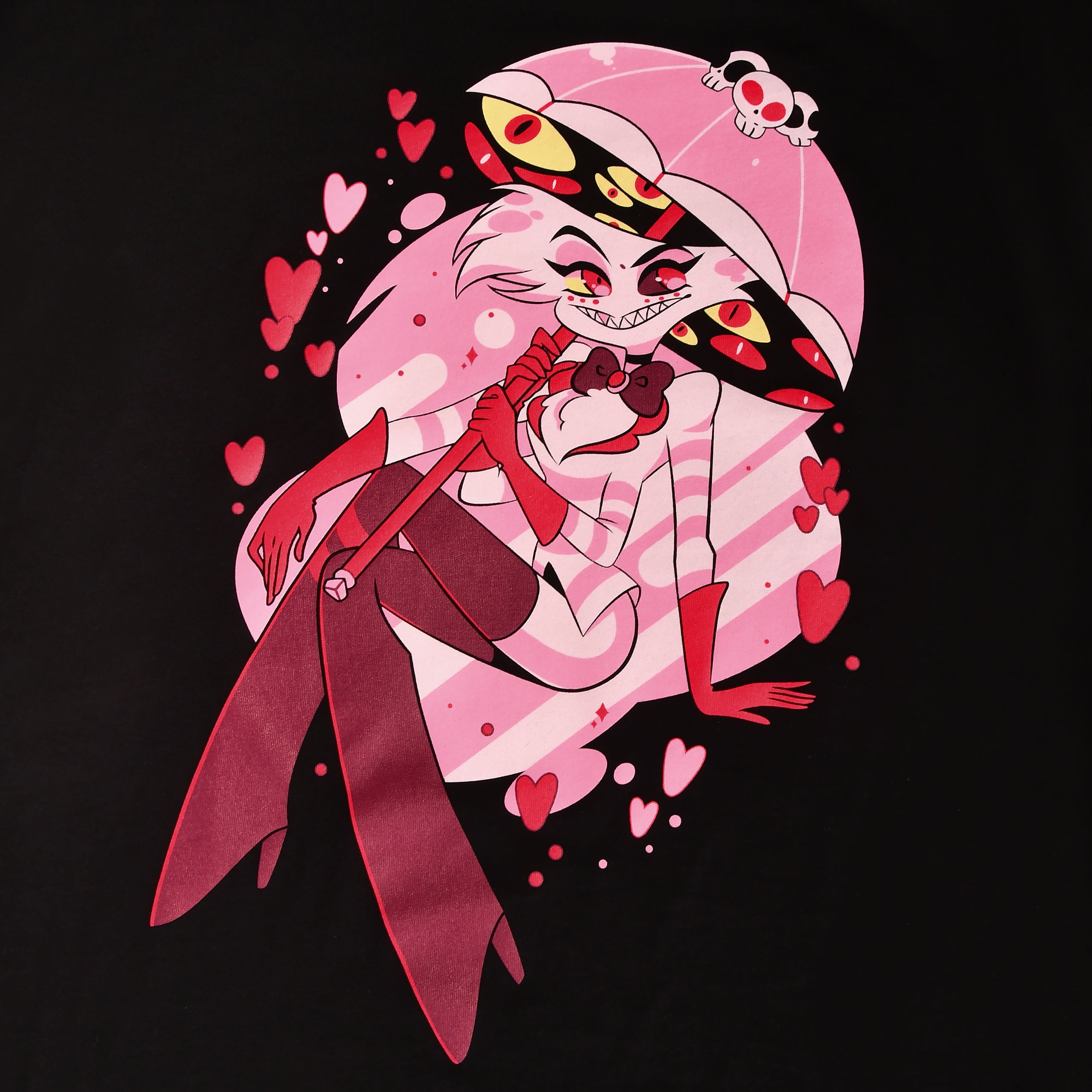 Produktbild Spider Demon Angel T-Shirt für Hazbin Hotel Fans schwarz