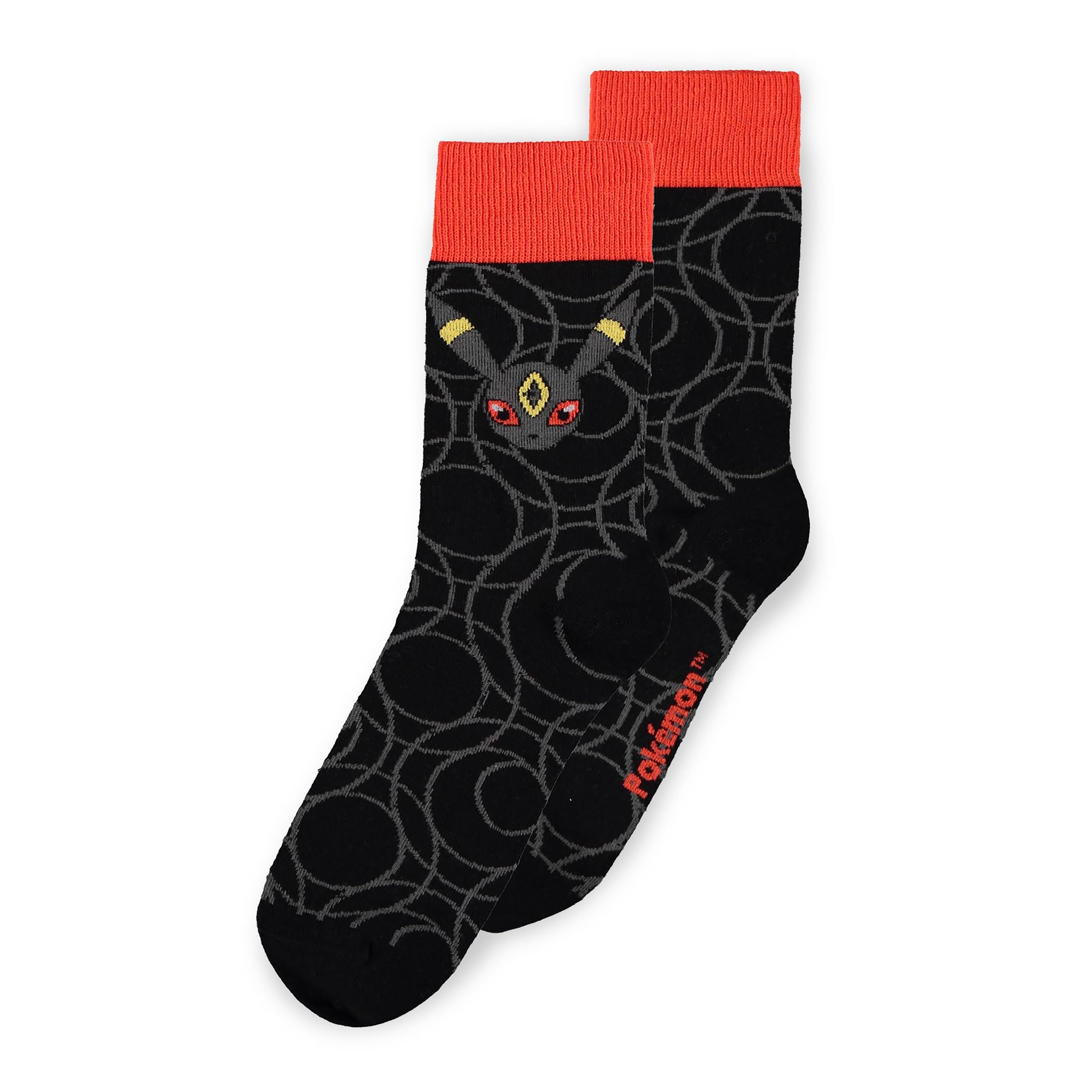Produktbild Pokemon - Evoli Evolution Socken 3er Set braun-schwarz-rosa