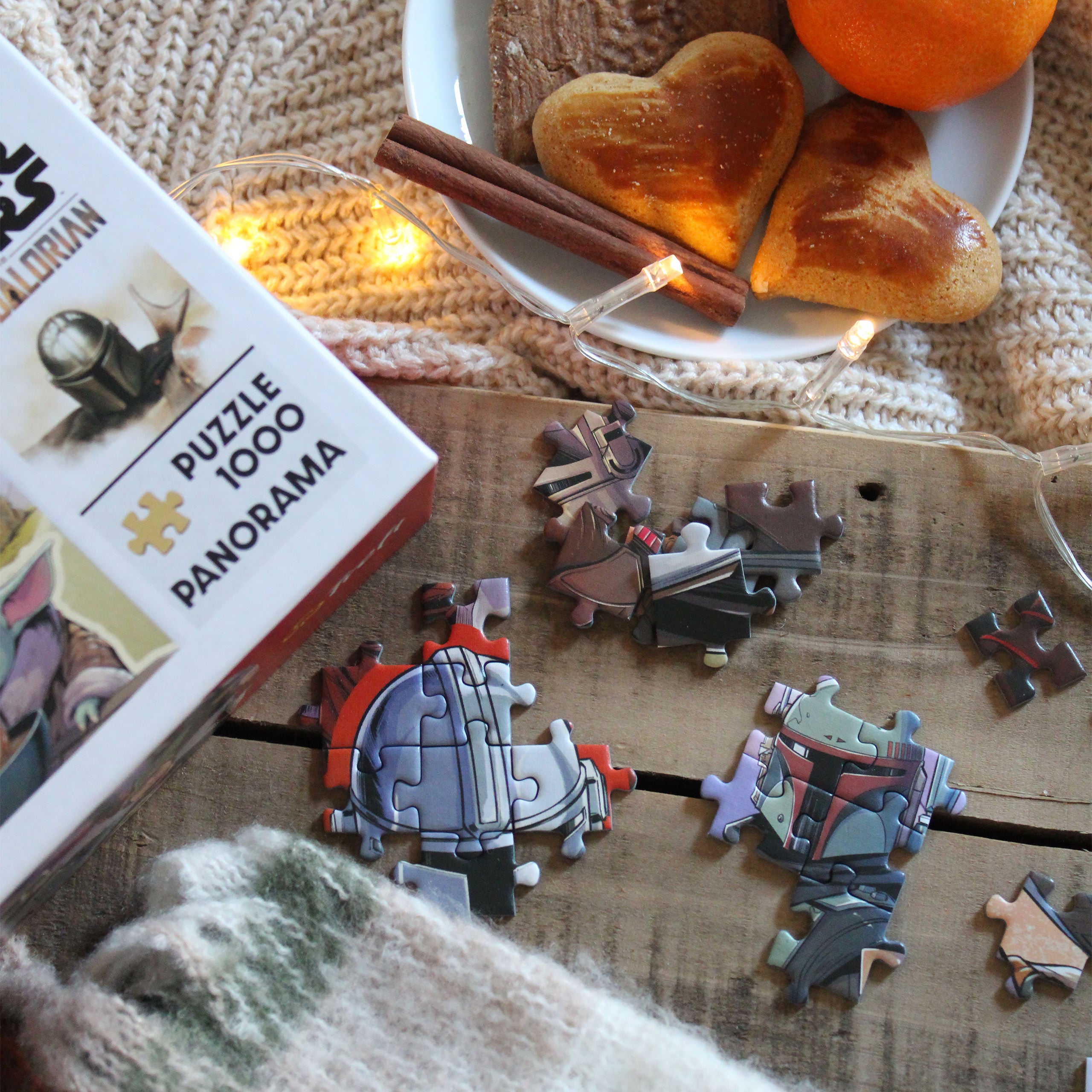 Produktbild Mandalorianer mit Grogu Puzzle - Star Wars The Mandalorian