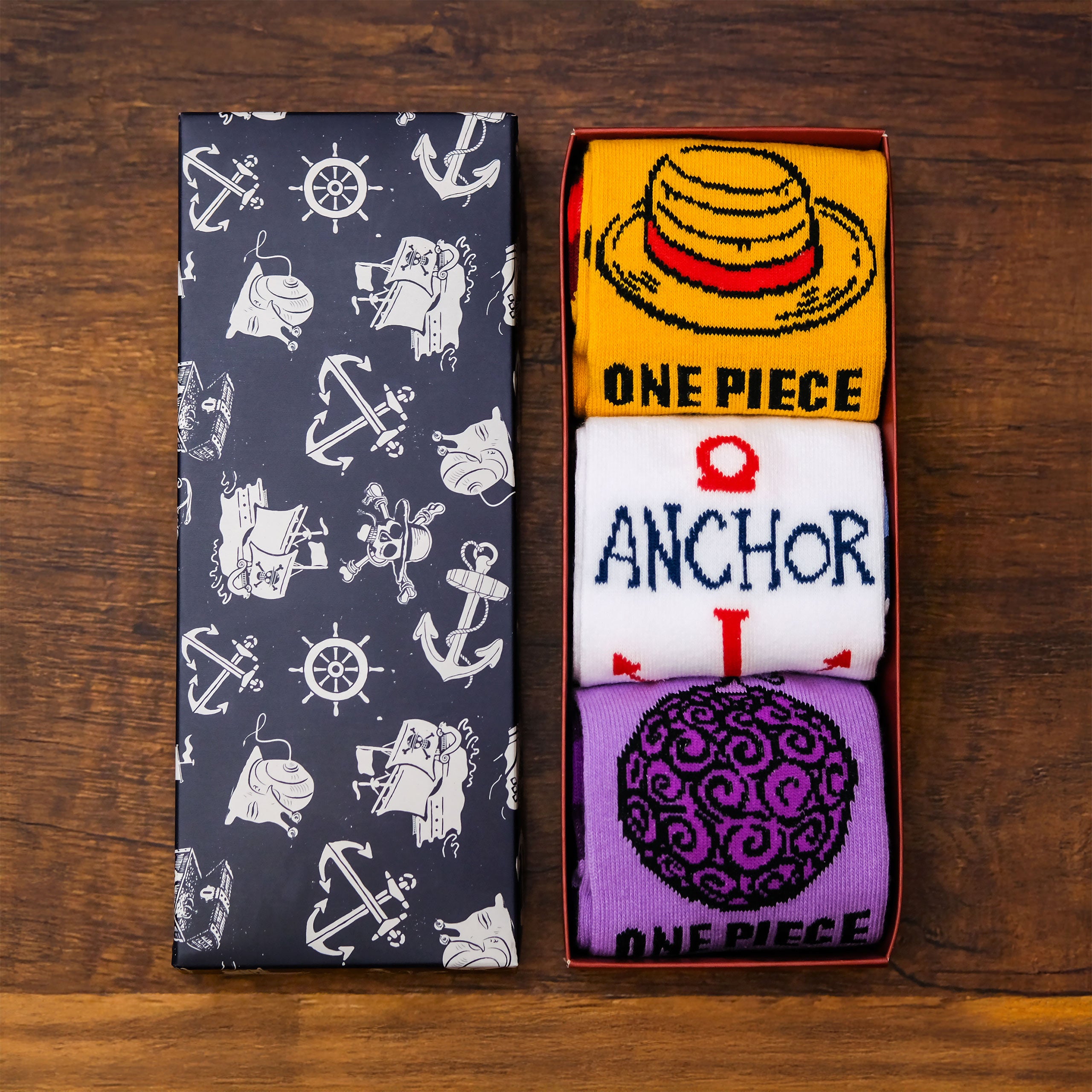 Produktbild One Piece Socken 3er Set in Geschenkbox