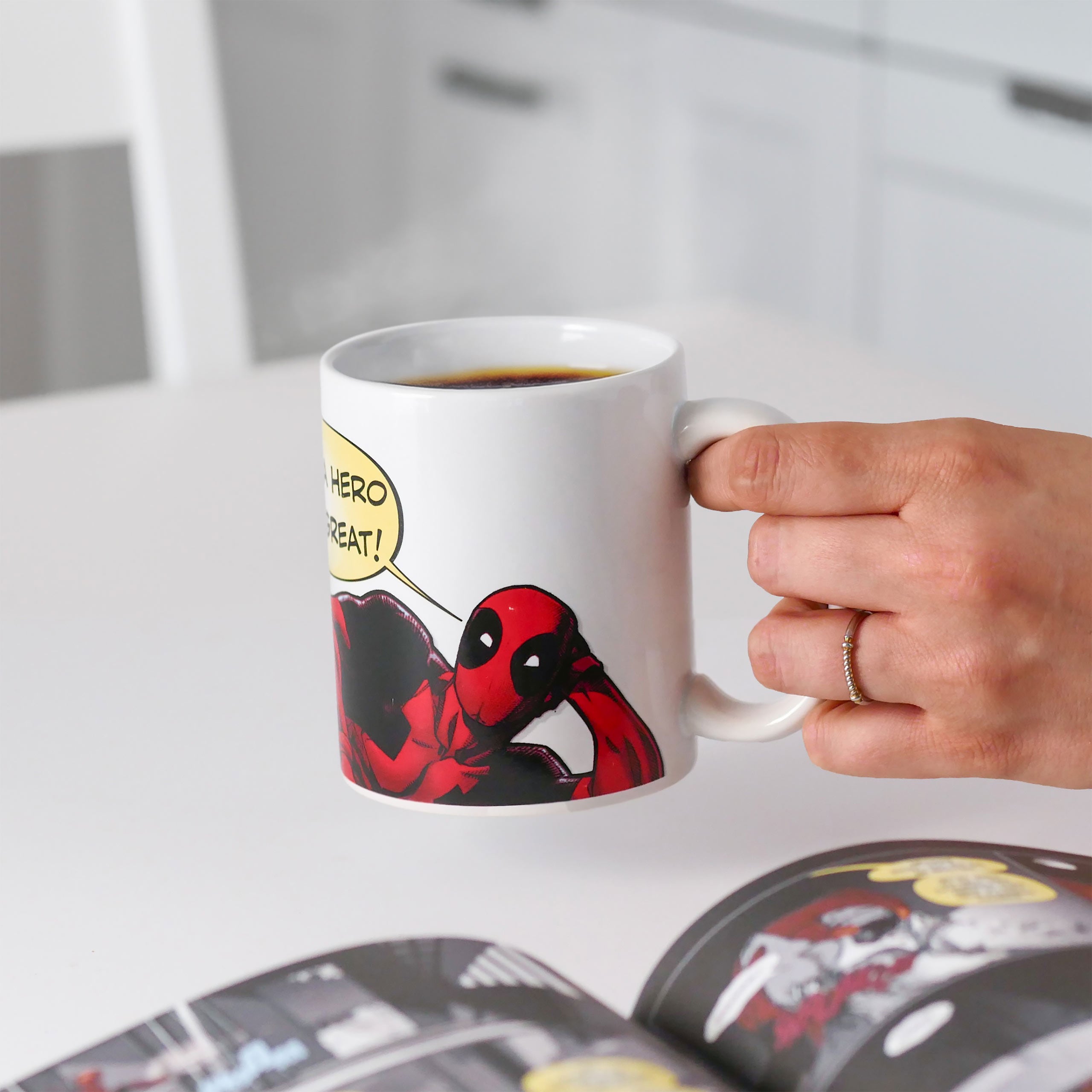 Produktbild Deadpool - Being A Hero Feels Great Tasse