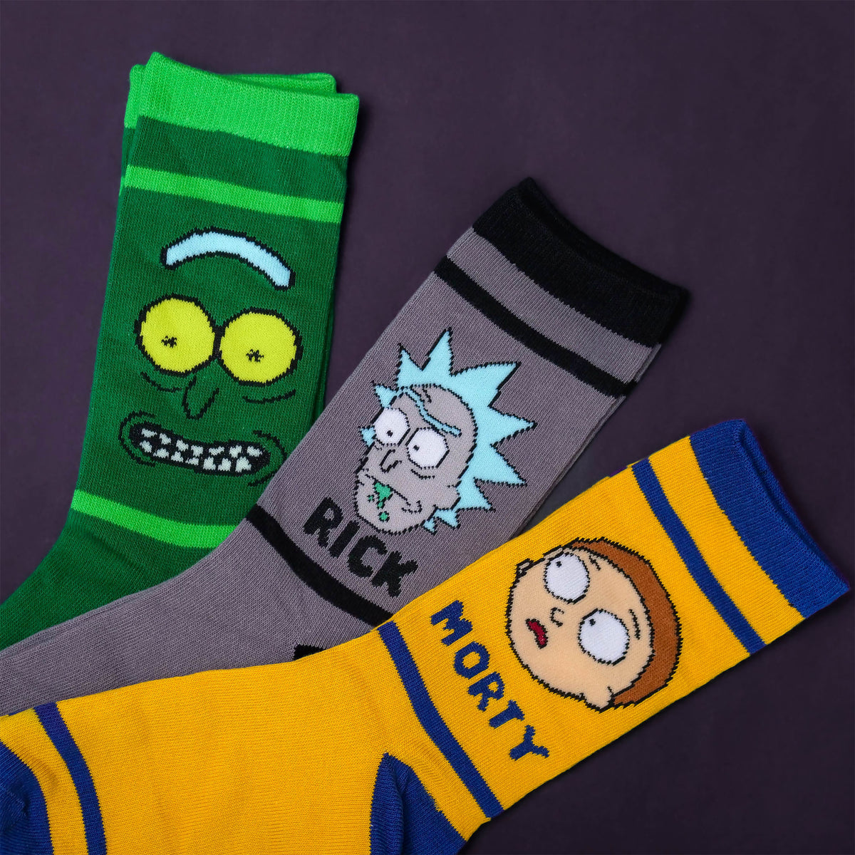 Produktbild Characters Socken 3er Set in Geschenkbox - Rick and Morty