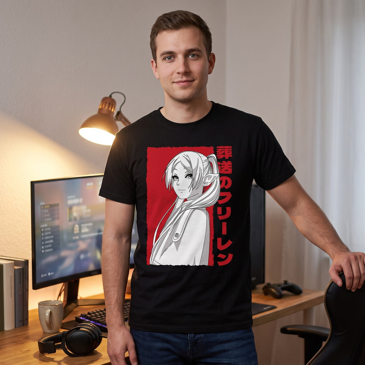Produktbild Elfenmagierin T-Shirt für Frieren Fans schwarz