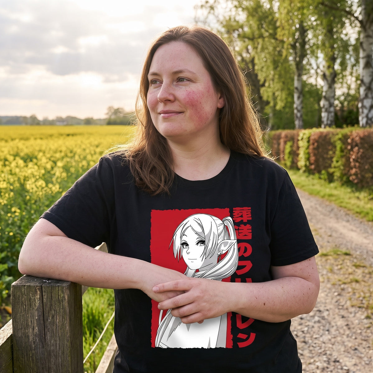 Produktbild Elfenmagierin T-Shirt für Frieren Fans schwarz